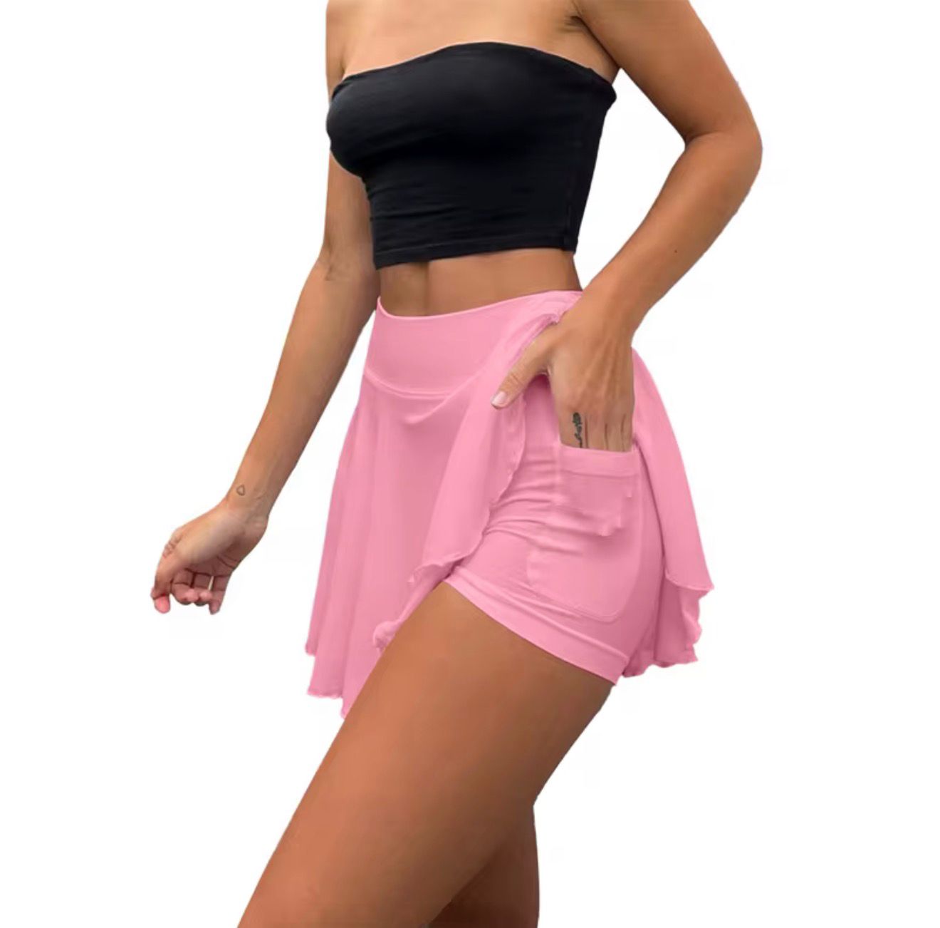 Falda con short